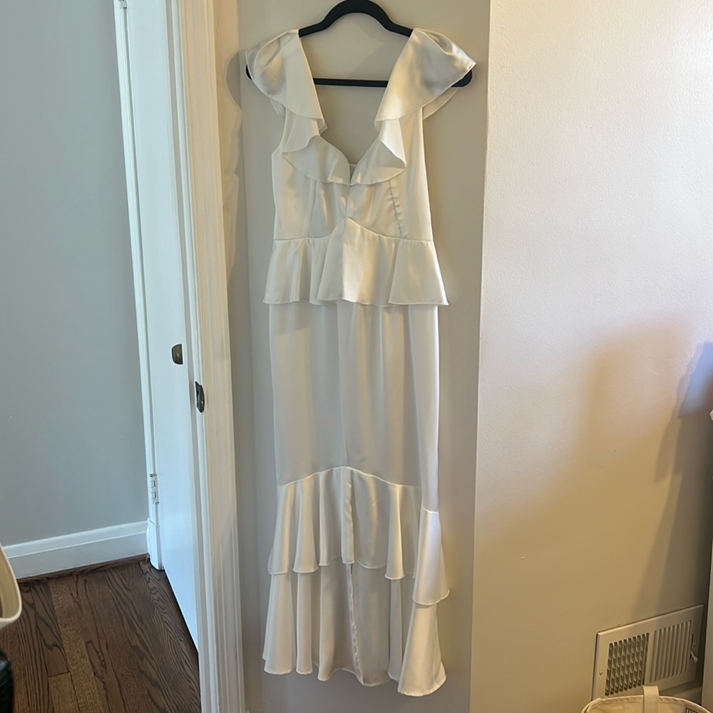 Show me your mumu Reese ruffle dress